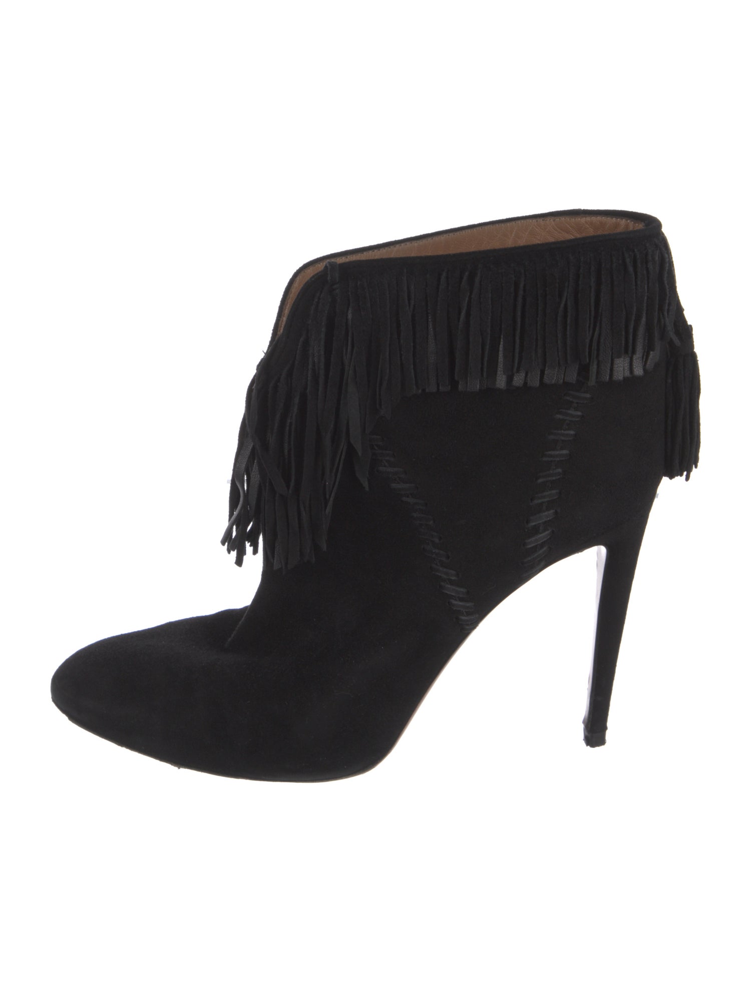 Aquatalia Suede Whipstitch Trim Boots