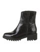 Aquatalia Patent Leather Combat Boots
