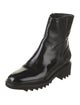 Aquatalia Patent Leather Combat Boots