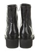 Aquatalia Patent Leather Combat Boots