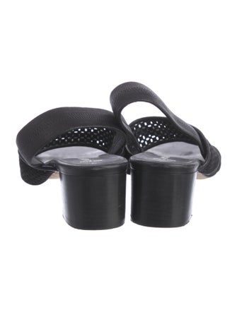 Aquatalia Suede Lasercut Accents Slingback Sandals