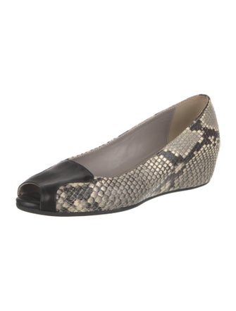 Aquatalia Python Animal Print Pumps