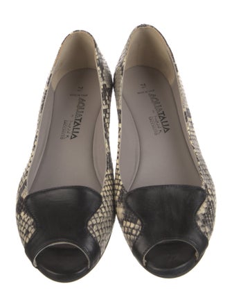 Aquatalia Python Animal Print Pumps