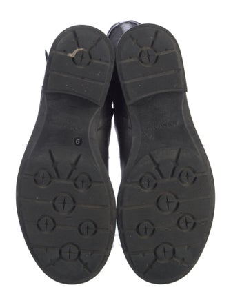 Aquatalia Leather Printed Riding Boots