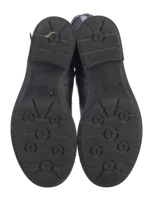 Aquatalia Leather Printed Riding Boots