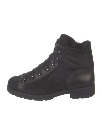 Aquatalia Suede Combat Boots