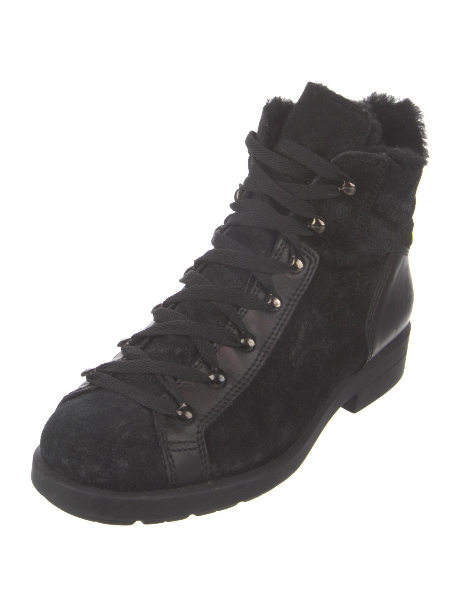 Aquatalia Suede Combat Boots