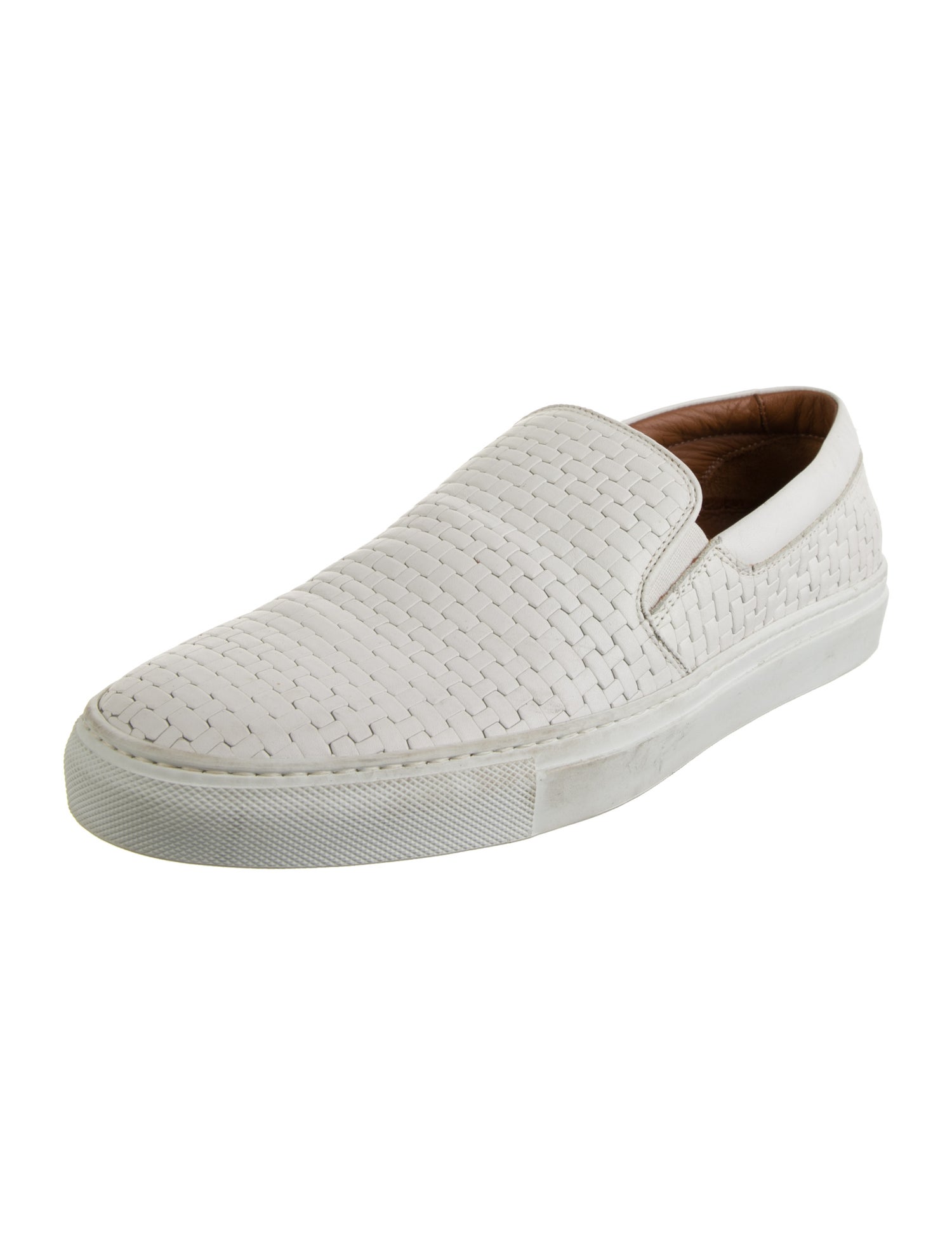 Aquatalia Leather Printed Sneakers