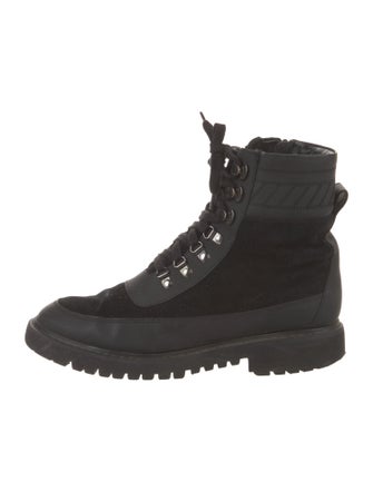 Aquatalia Suede Combat Boots