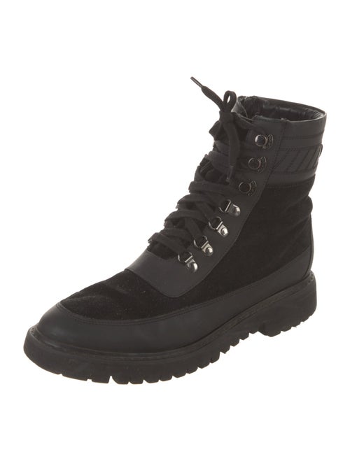 Aquatalia Suede Combat Boots