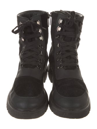Aquatalia Suede Combat Boots
