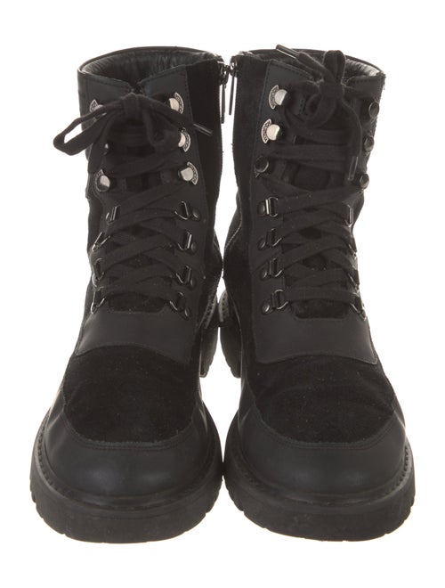 Aquatalia Suede Combat Boots