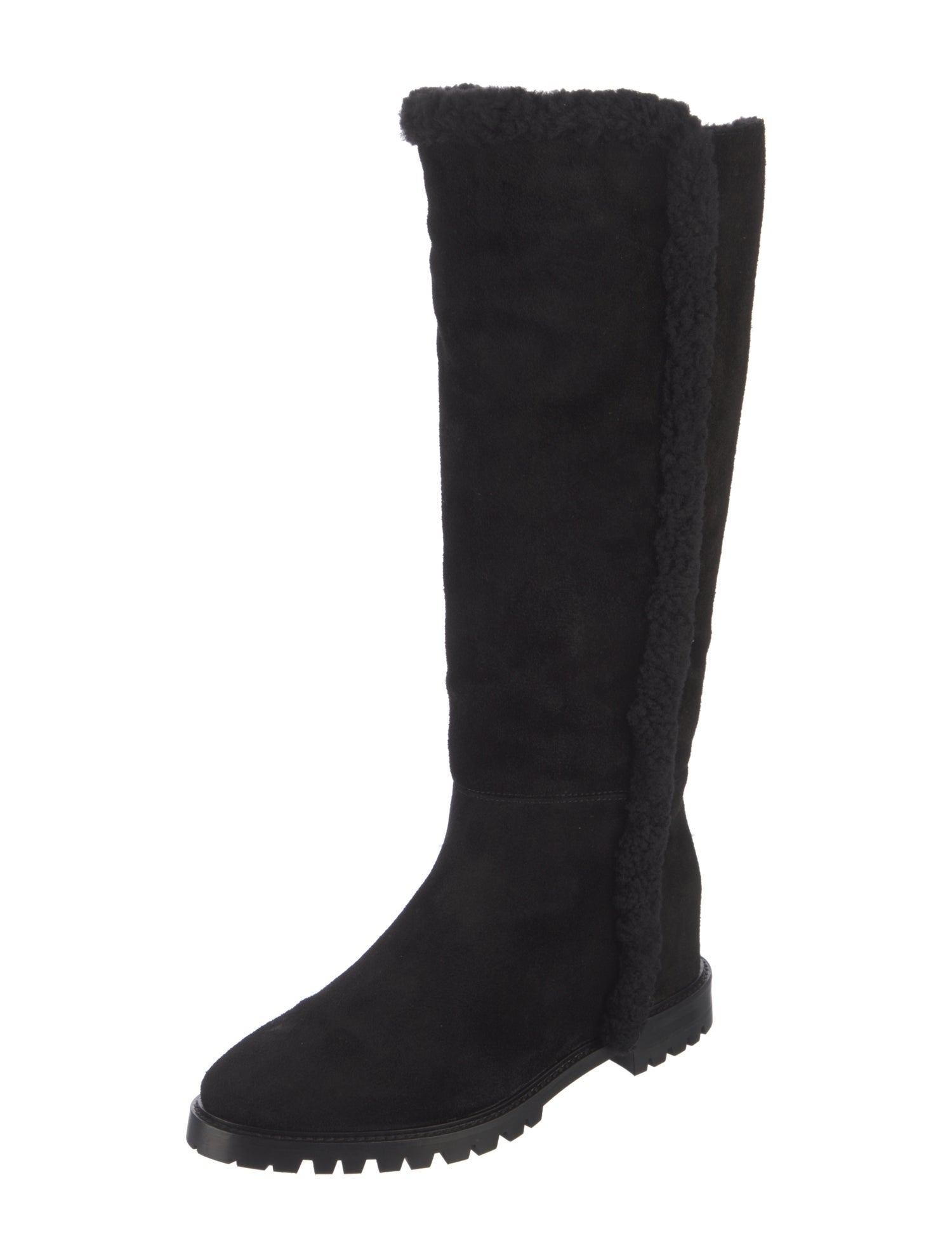 Aquatalia Suede Fur Trim Boots w/ Tags