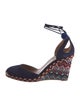 Aquatalia Suede Printed D'Orsay Pumps
