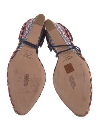 Aquatalia Suede Printed D'Orsay Pumps