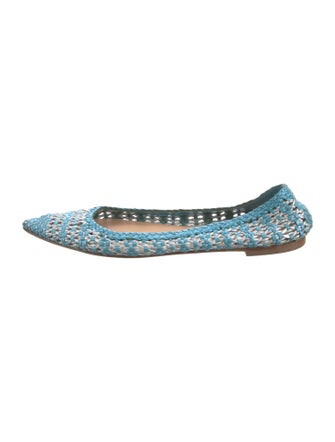 Aquatalia Lace Pattern Ballet Flats