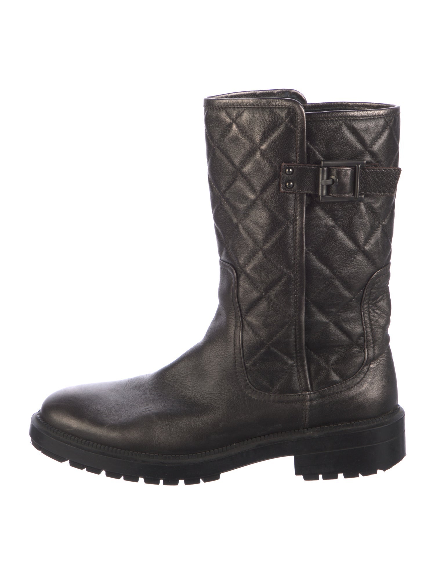 Aquatalia Leather Moto Boots