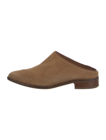 Aquatalia Flats Suede Mules 10