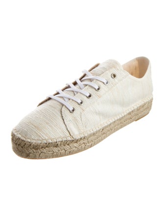 Aquatalia Embroidered Accent Espadrilles