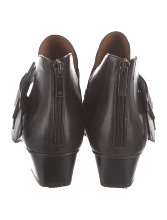 Aquatalia Leather Cutout Accent Boots