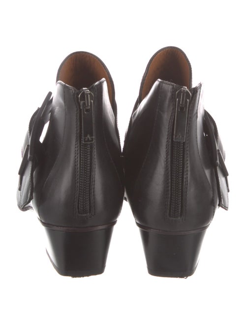 Aquatalia Leather Cutout Accent Boots