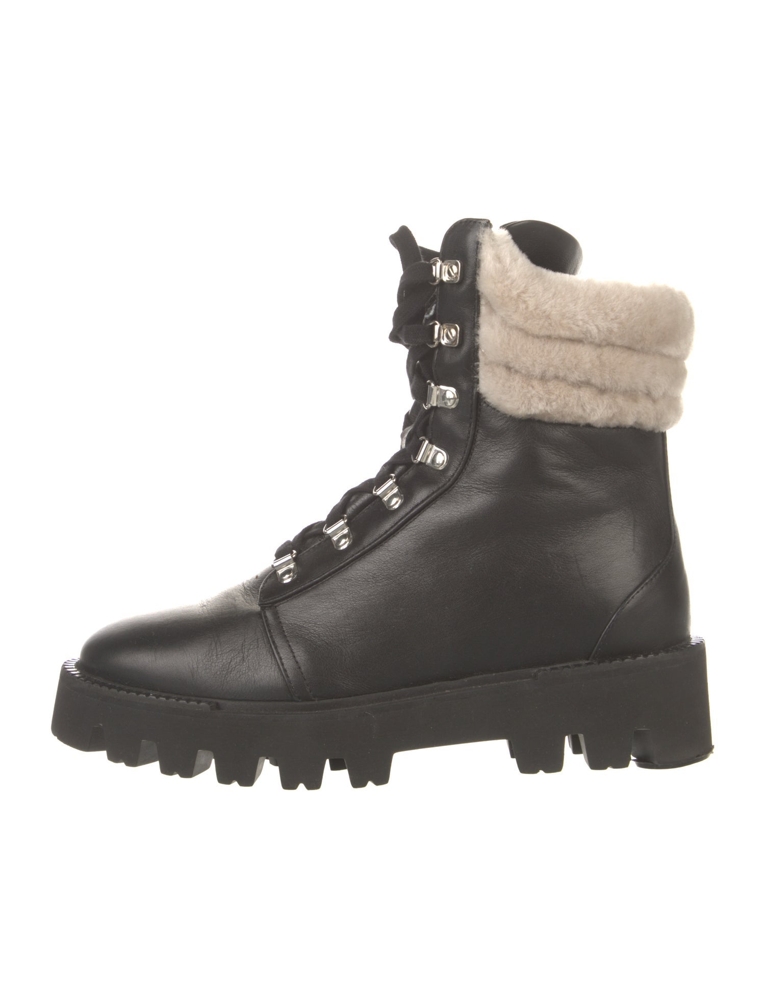 Aquatalia Leather Combat Boots