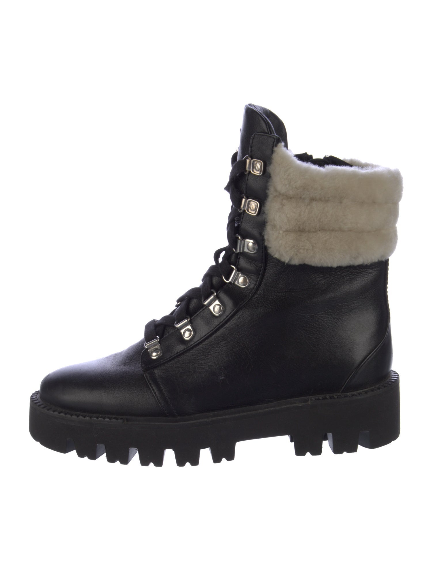Aquatalia Leather Combat Boots