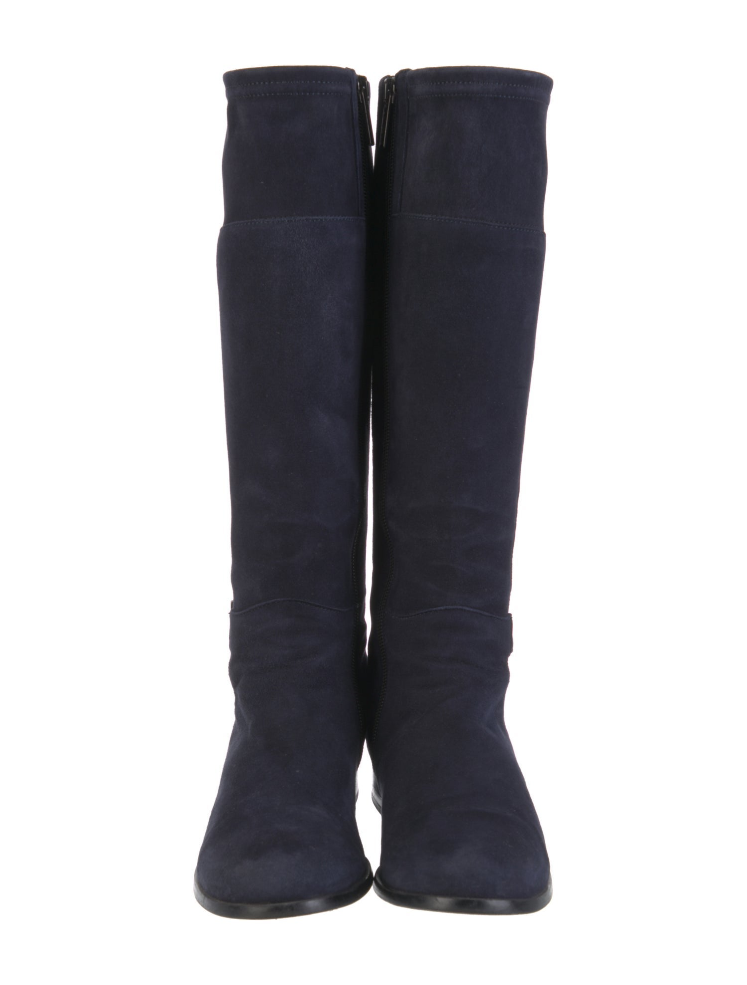 Aquatalia Suede Embroidered Accent Riding Boots