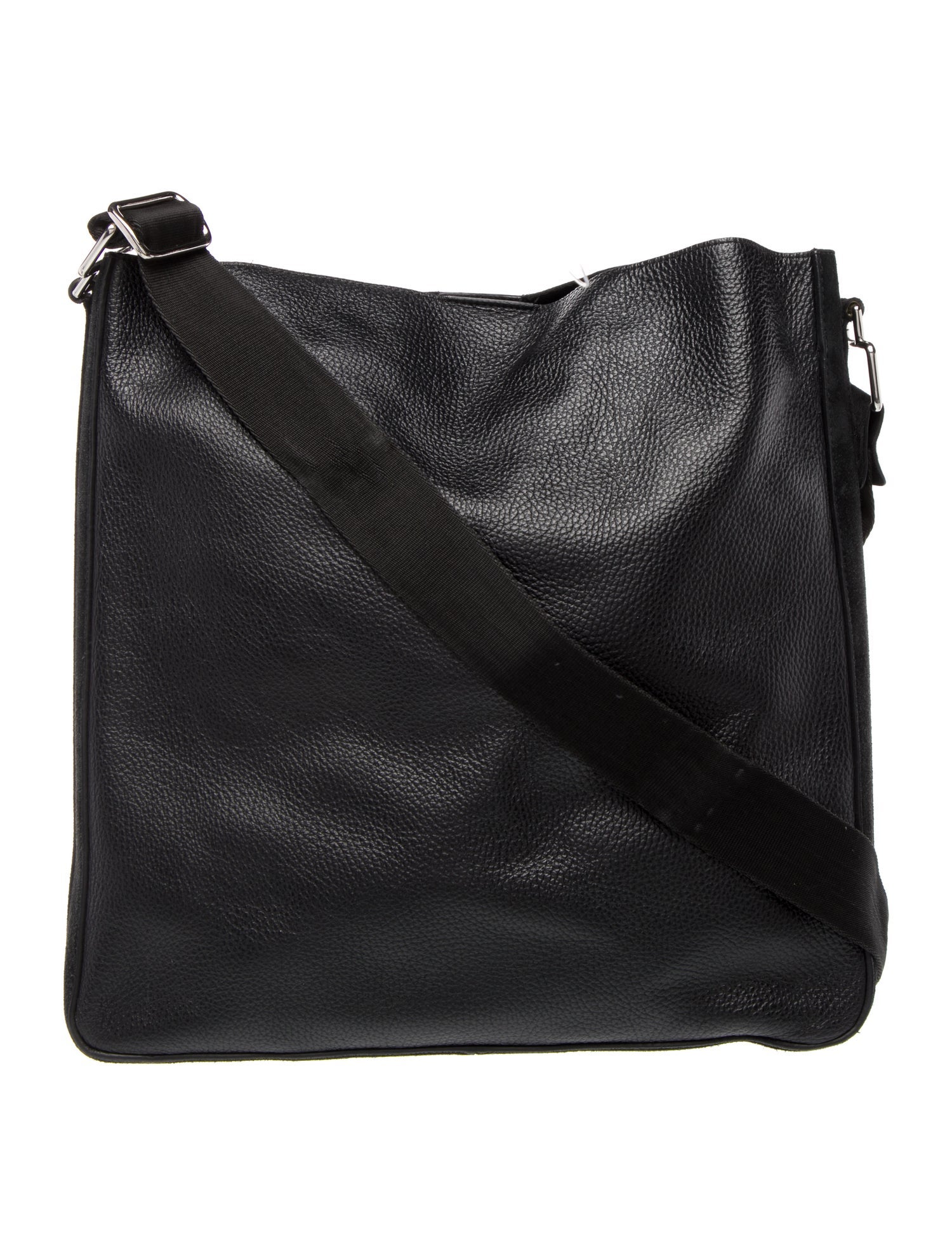 Aquatalia Leather Messenger Bag