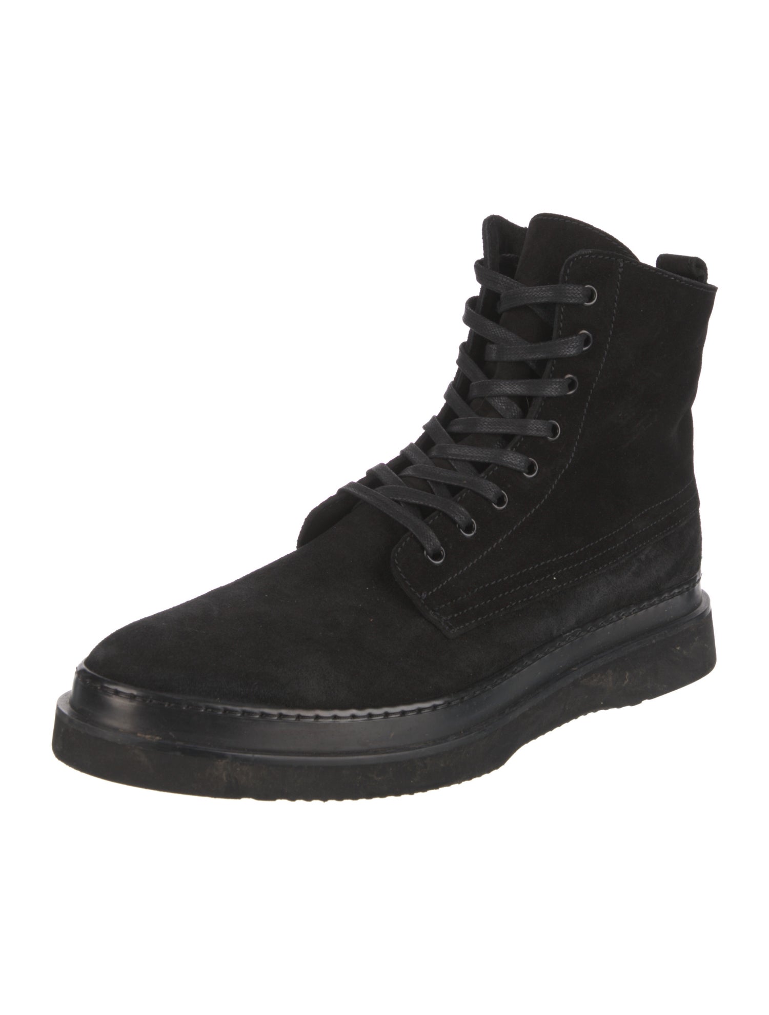Aquatalia Leather Combat Boots