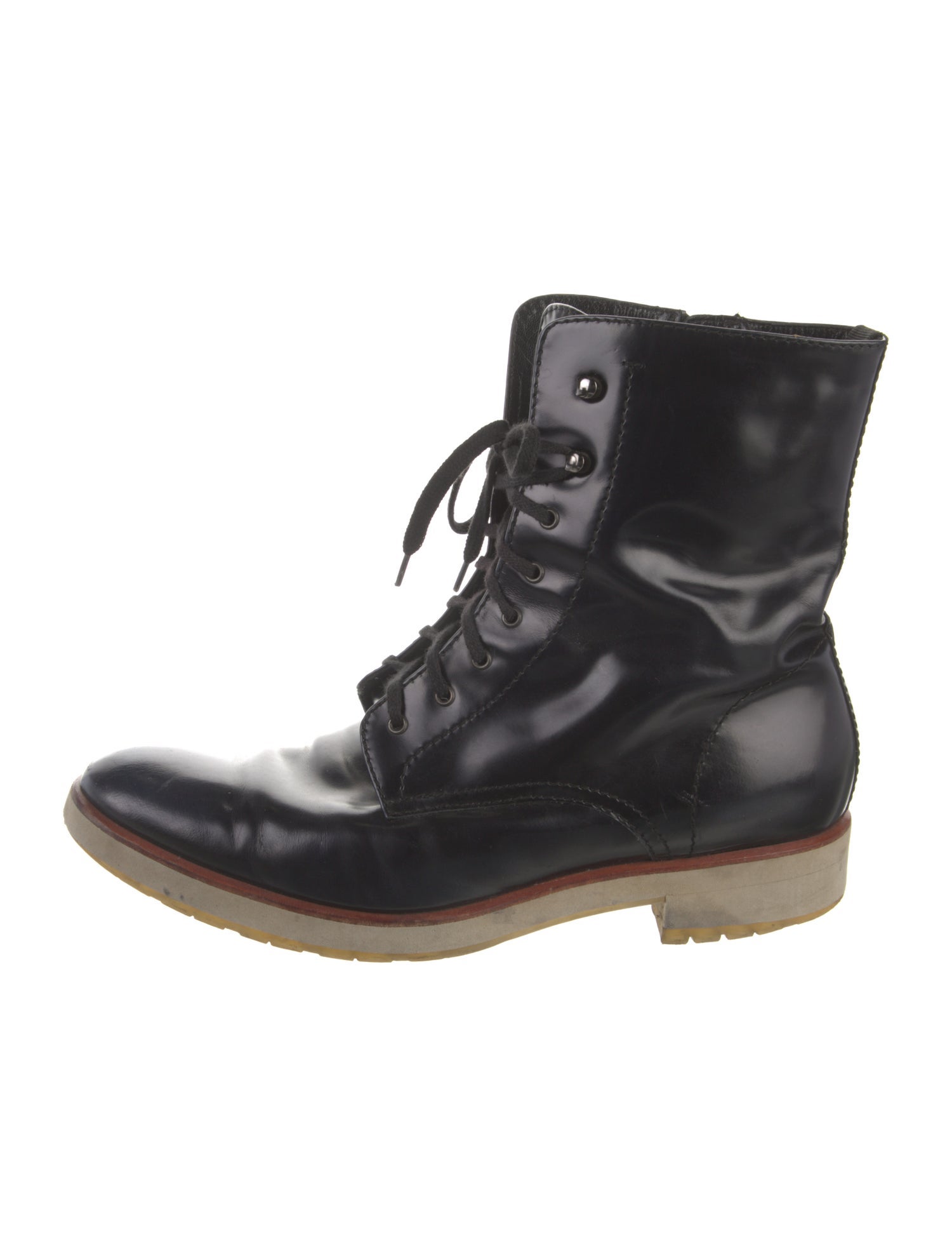 Aquatalia Leather Combat Boots