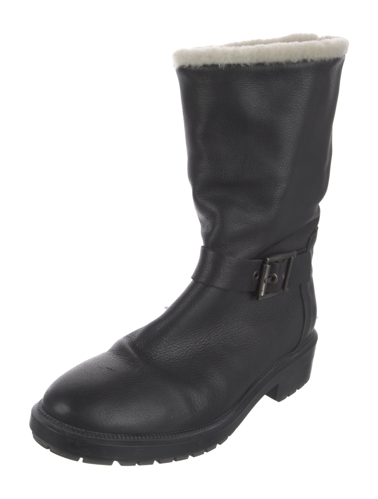 Aquatalia Leather Moto Boots