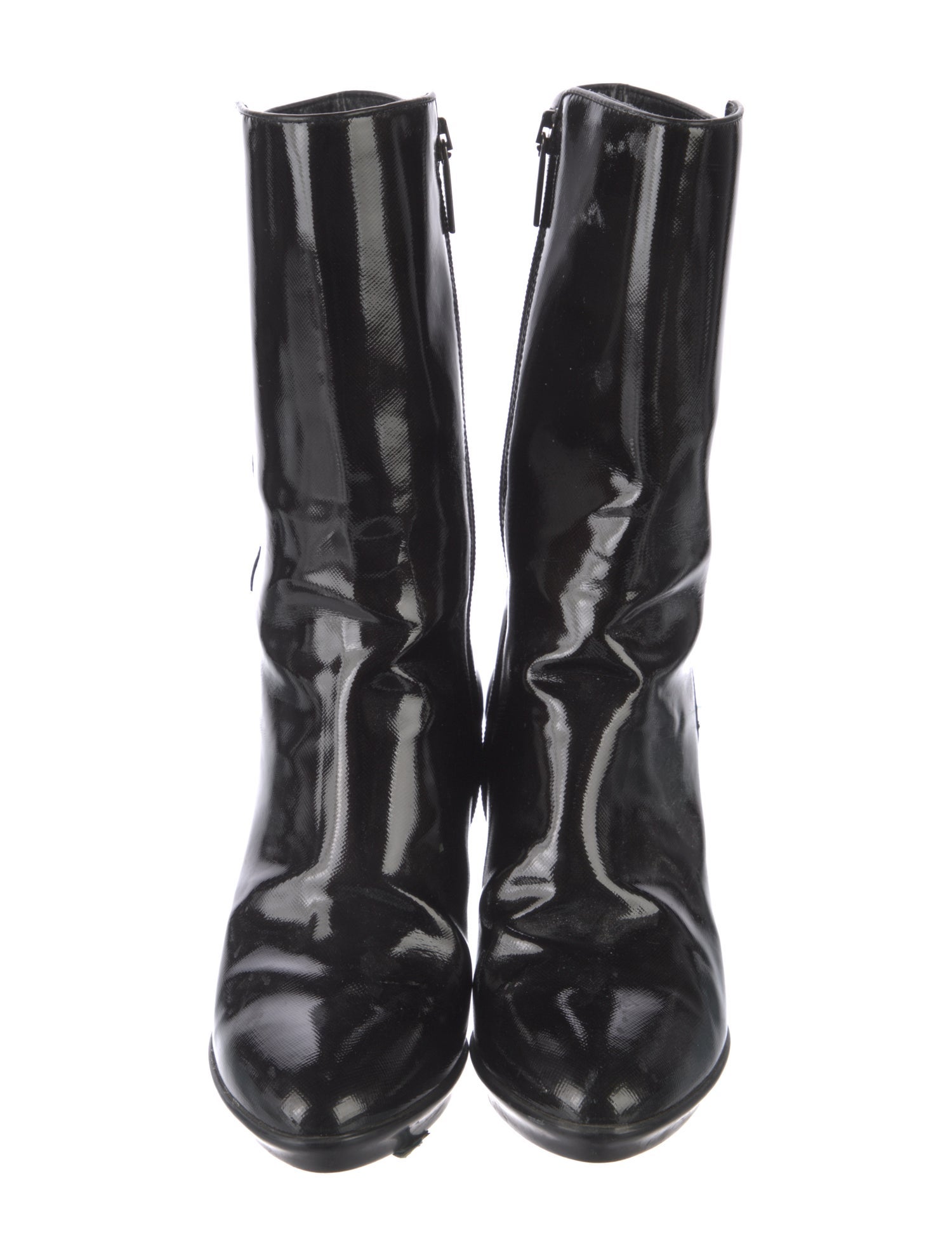 Aquatalia Patent Leather Sock Boots