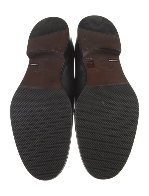 Aquatalia Leather Monk Straps