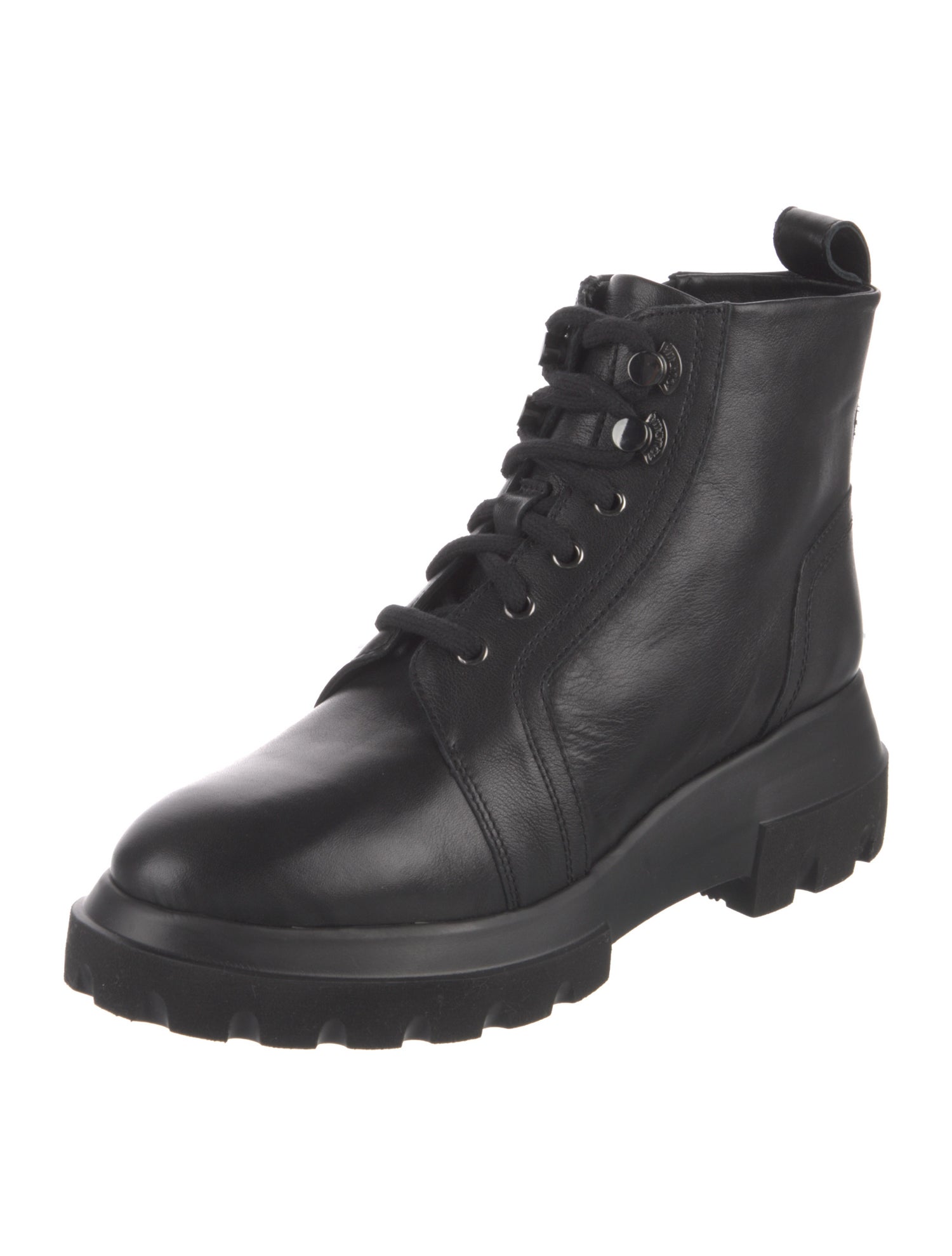 Aquatalia Leather Combat Boots