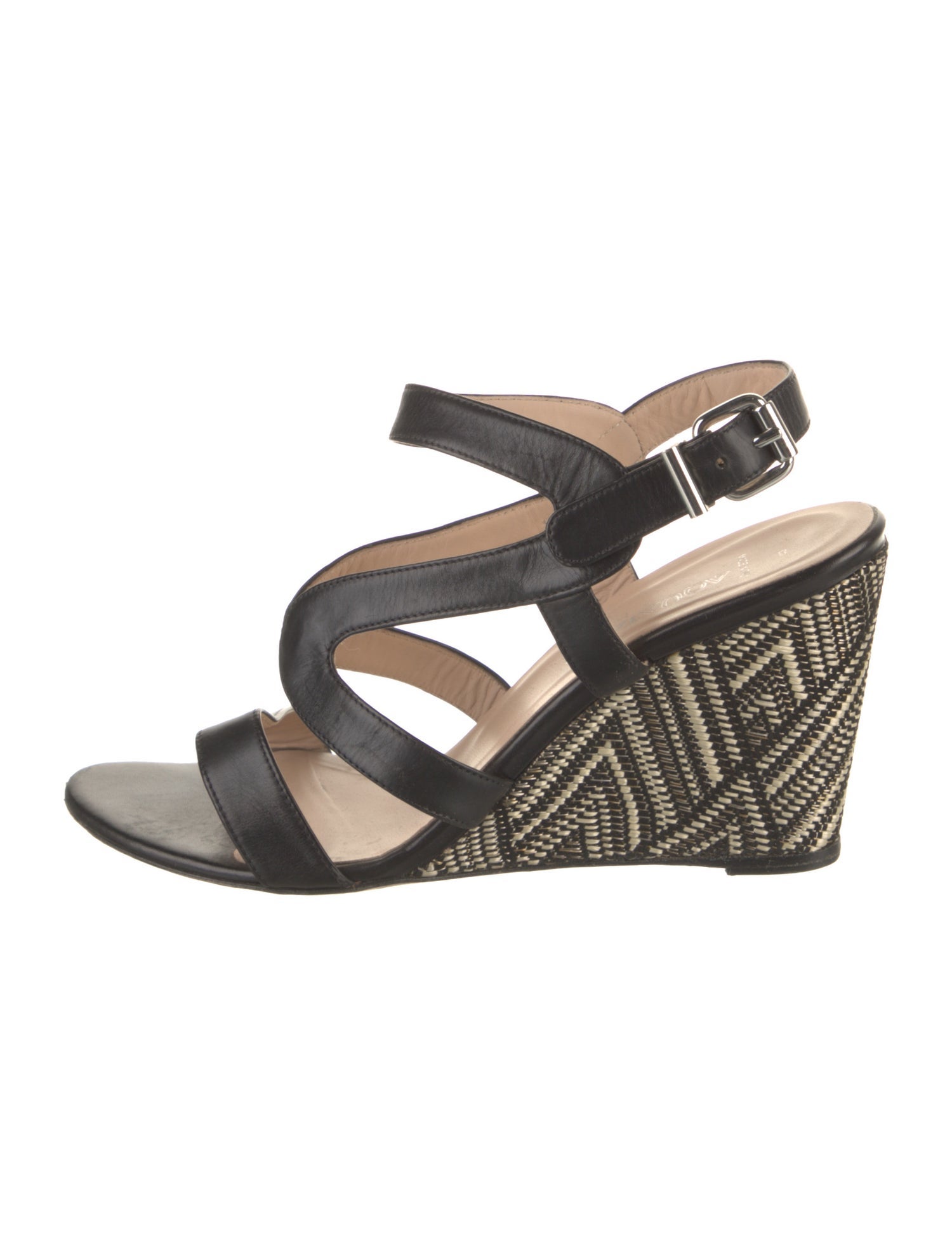 Aquatalia Leather Printed Pumps