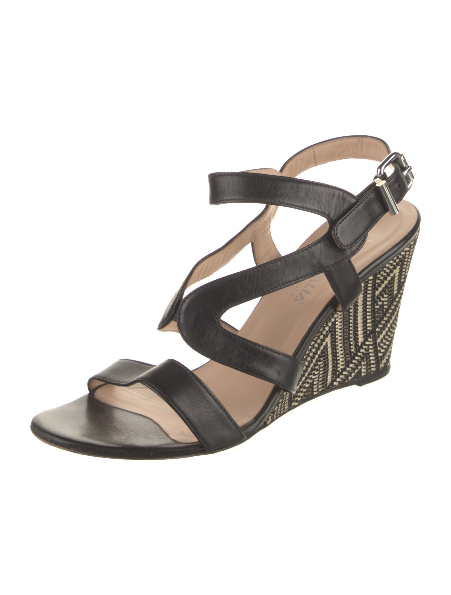 Aquatalia Leather Printed Pumps