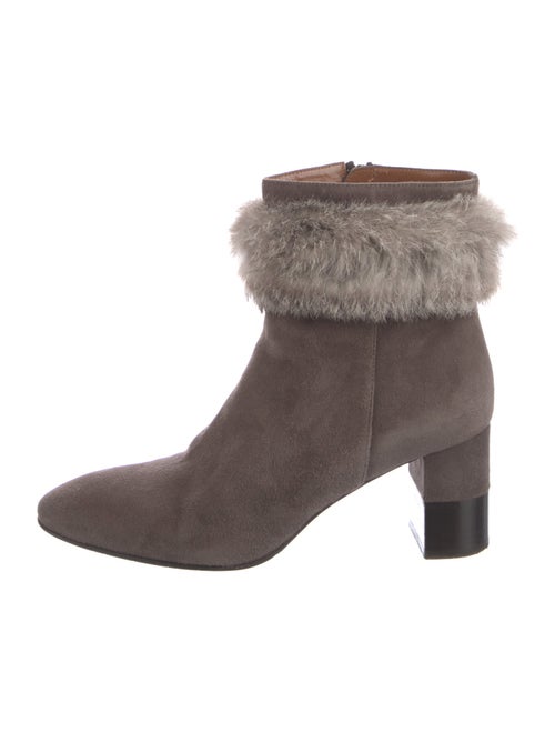 Aquatalia Suede Colorblock Pattern Boots