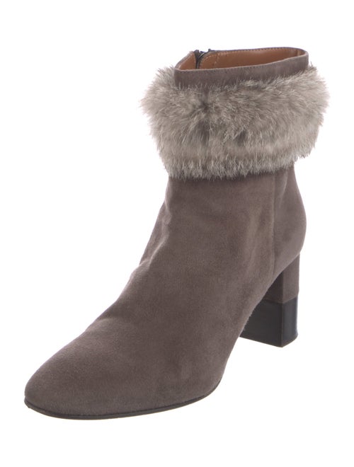 Aquatalia Suede Colorblock Pattern Boots