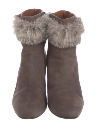 Aquatalia Suede Colorblock Pattern Boots