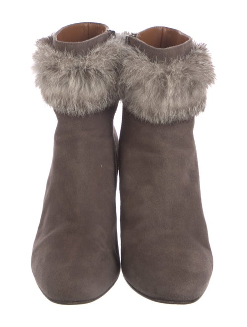 Aquatalia Suede Colorblock Pattern Boots