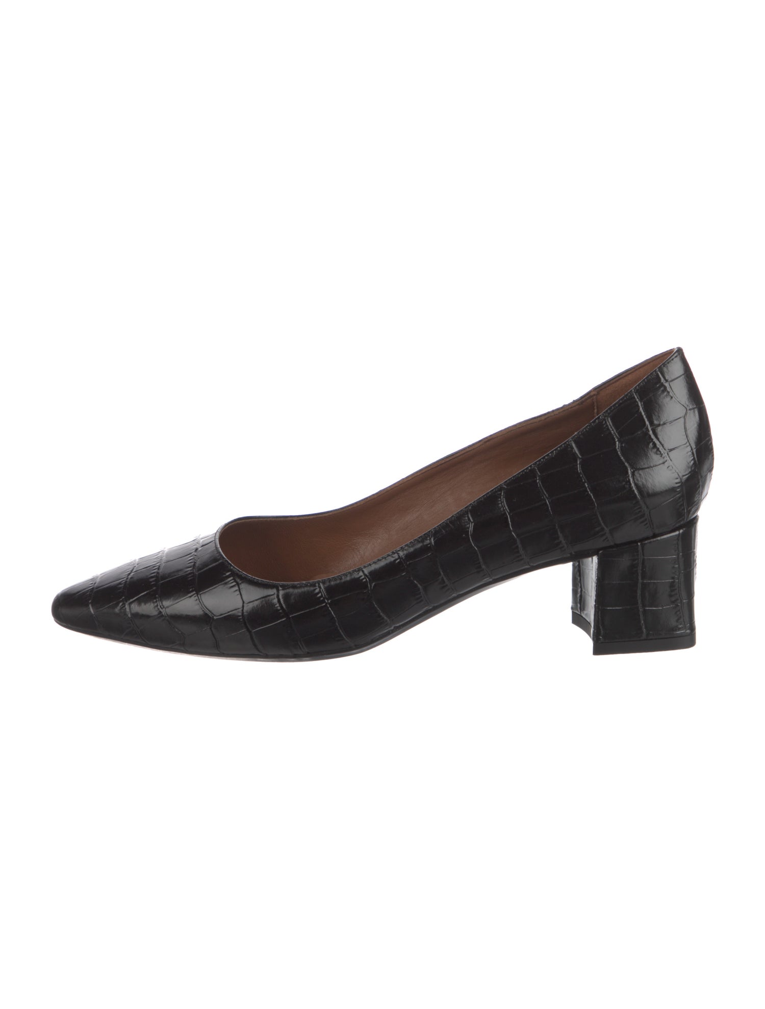 Aquatalia Embossed Leather Pumps