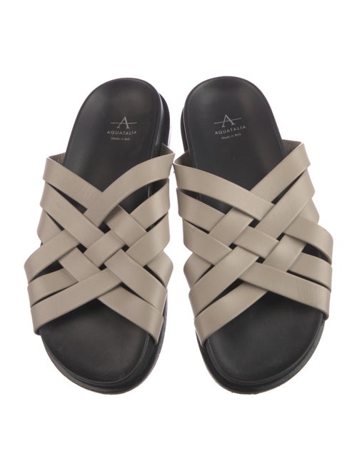 Aquatalia Leather Slides