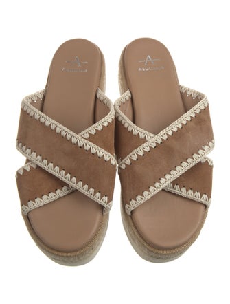 Aquatalia Suede Printed Espadrilles