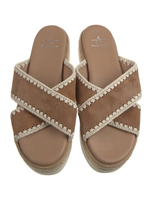 Aquatalia Suede Printed Espadrilles