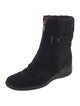 Aquatalia Suede Lace-Up Boots