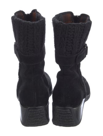 Aquatalia Suede Lace-Up Boots