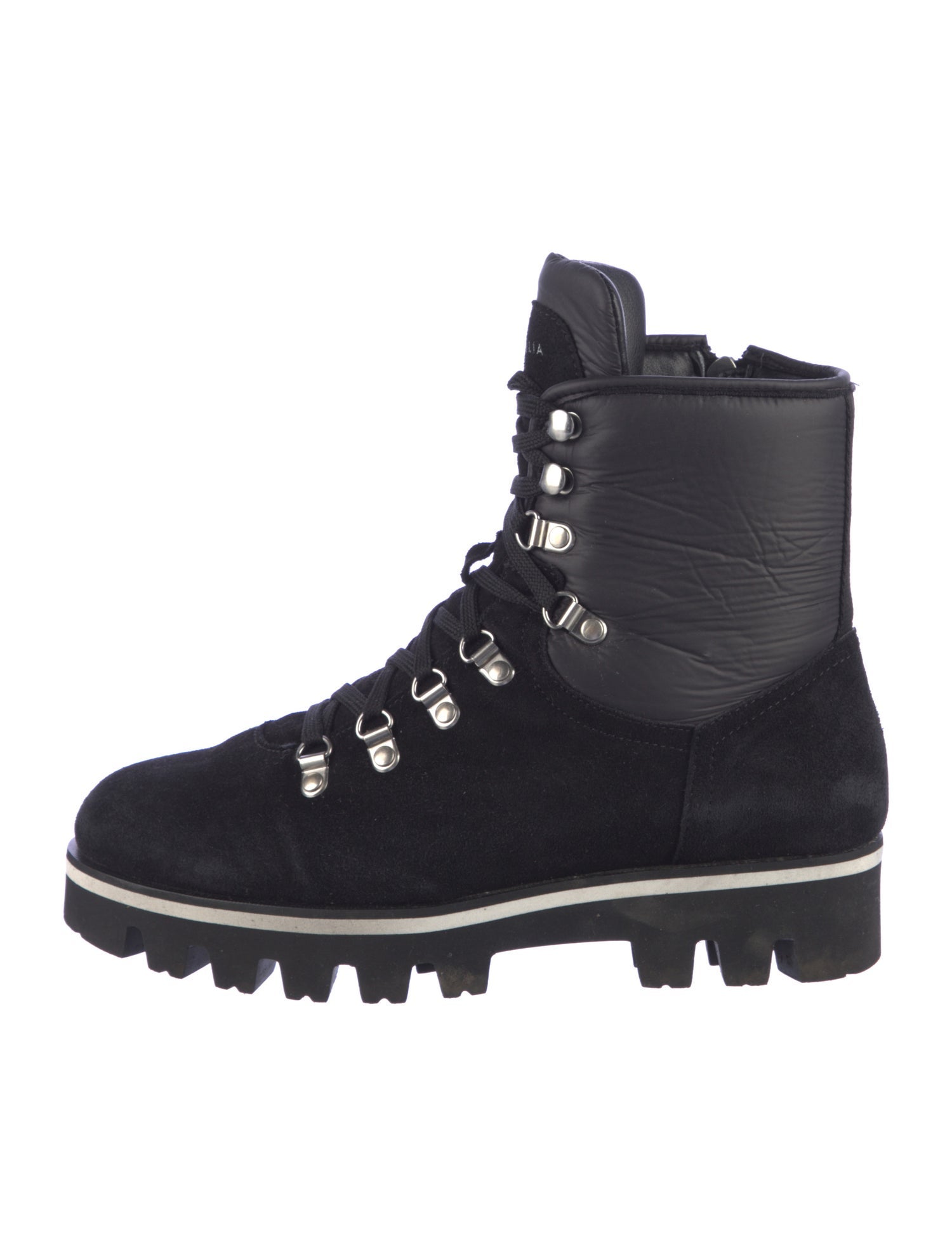 Aquatalia Suede Combat Boots