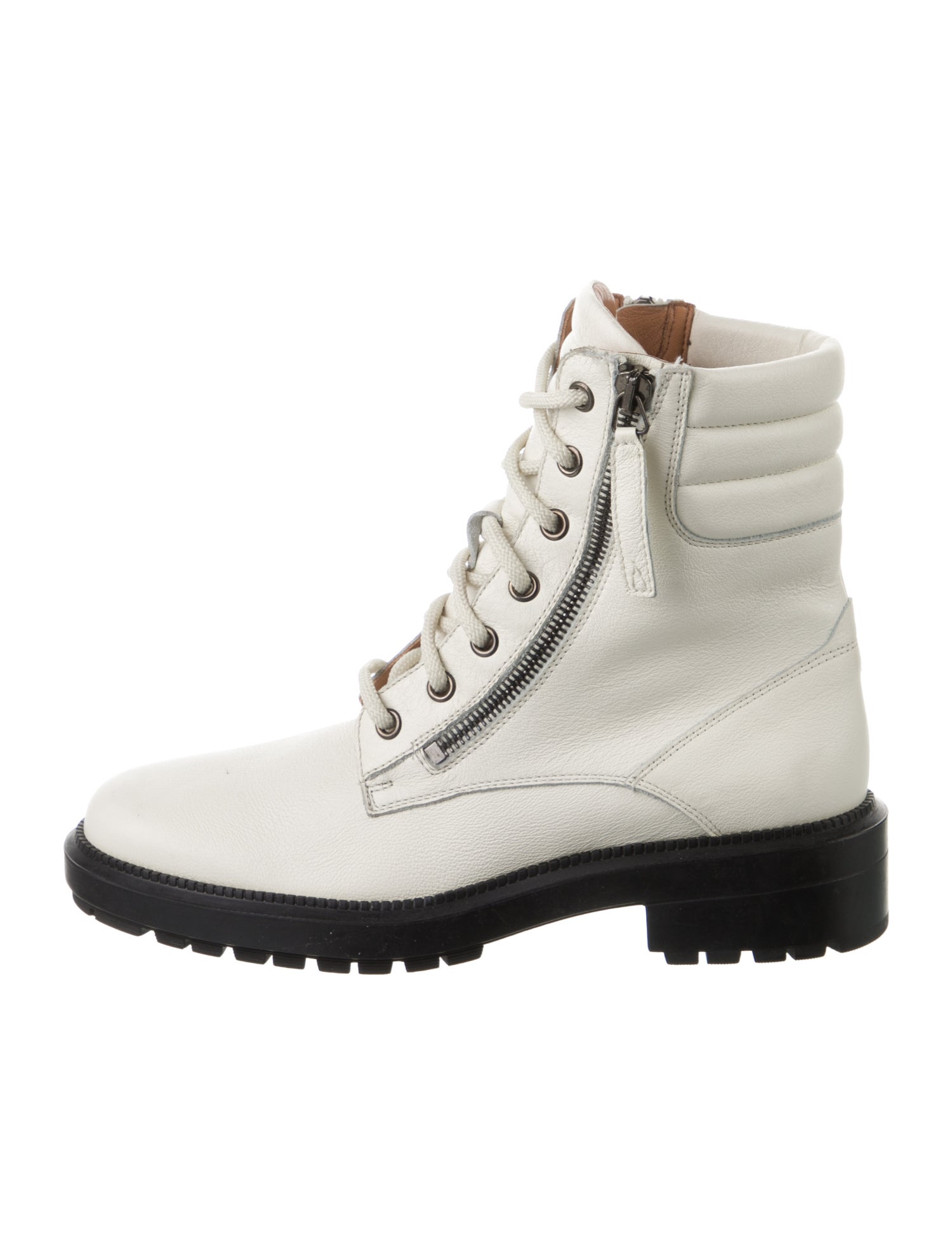 Aquatalia Leather Combat Boots