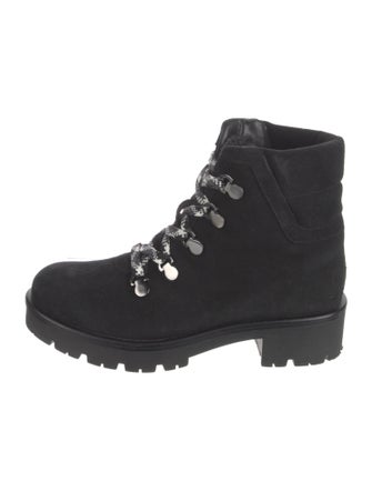 Aquatalia Suede Combat Boots